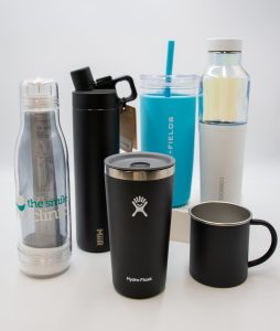 Assorted drinkware