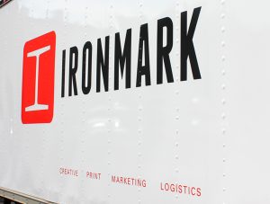 Ironmark logo on a company truck