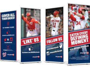 Banners for the Washington Nationals