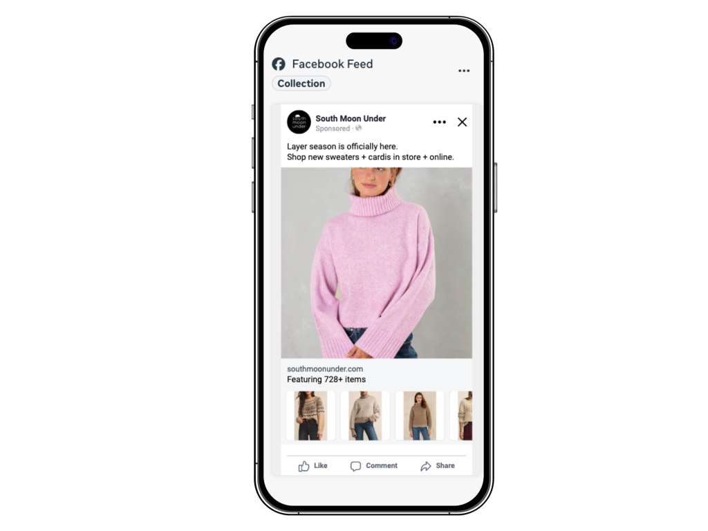 South Moon Under Meta Ad Mockup